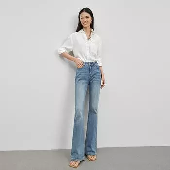 Высококачественные женские джинсы в стиле ретро, новый стиль весны и осени, высокая талия для похудения и демонстрации. 25 синий