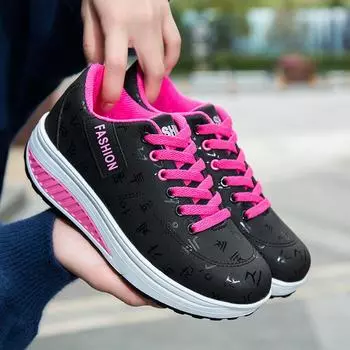 Высококачественные женские кроссовки Shake Shoes для бега на платформе, кроссовки с толстой подошвой и танкеткой, размеры 35-42, женские теннисные туфли 35 красный