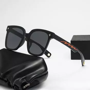 Высококачественные женские солнцезащитные очки в большой оправе с квадратной звездой, модные мужские солнцезащитные очки с солнцезащитным козырьком для вождения
