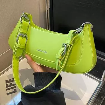 Высококачественные женские сумки 2024, новый стиль, модный и универсальный нишевый дизайн, маленькая сумка на одно плечо, текстурированная модная сумка подмышками белый