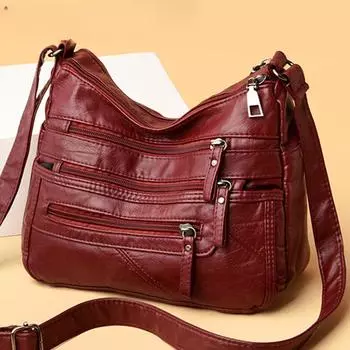 Высококачественные женские сумки через плечо с многослойными карманами, классическая сумка через плечо, роскошные дизайнерские сумки и кошельки