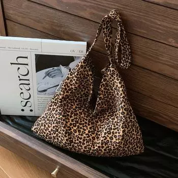 Высококачественные женские сумки, модные контрастные цвета, вместительные студенческие сумки через плечо, сумки-тоут с леопардовым принтом.