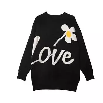 Высококачественные женские свободные ленивые женские вязаные свитера больших размеров, модные дизайнерские топы M чёрный