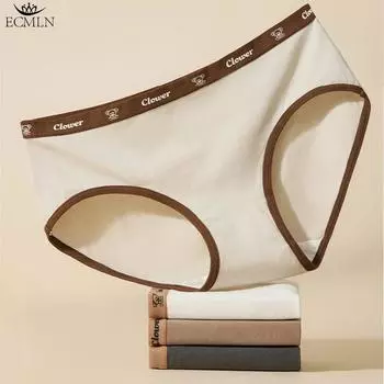 Женские трусики-бикини со средней посадкой из хлопка, мягкое дышащее эластичное хлопковое нижнее белье, трусики-шорты L чёрный