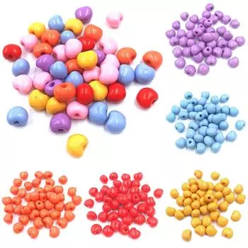 Высококачественный акриловый кулон цвета конфет 12*10 мм DIY ювелирные аксессуары для изготовления браслета ожерелья однотонные модные бусины 20 шт. материалы красный