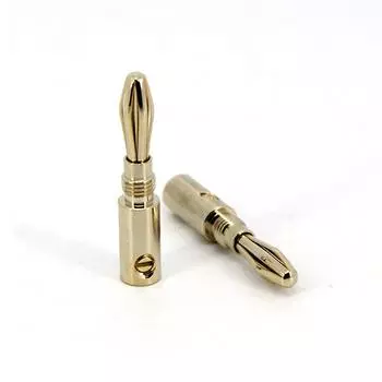 Высококачественный аудиодинамик, винт 4 мм, банан, позолоченные медные штекеры, разъемы, динамики, усилитель, кабель, штекер, стекируемый 2 pieces