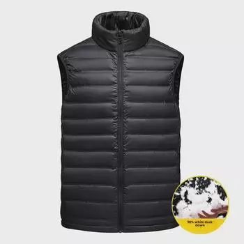 Высококачественный бесшовный легкий жилет из утиного пуха для мужчин и женщин – весна/осень XXL