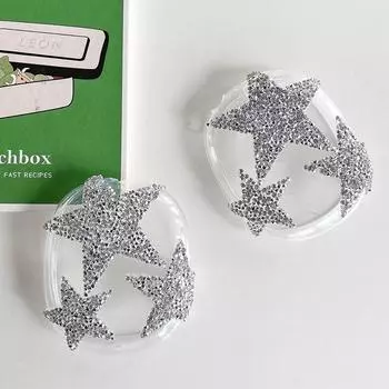 Высококачественный блестящий чехол для наушников «Звезды» Прозрачный противоударный защитный чехол Мягкий ТПУ чехол для наушников для AirPods Max