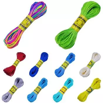 Высококачественный браслет, плетеная веревка, новая, 20 м/рулон, 2 мм, нить, китайский узел, сделай сам, кисточки, шнур макраме, нить Шамбала, ювелирные аксессуары