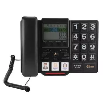 Высококачественный бытовой стационарный телефон стационарное оборудование аксессуар черный