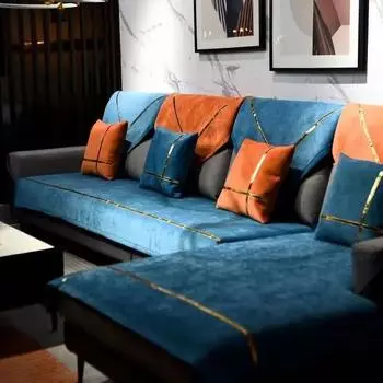 Высококачественный чехол для дивана из синели, чехол для сиденья, чехол для подушки, толстый жаккардовый однотонный мягкий чехол для дивана, полотенце, чехлы, защита для мебели 70x70cm 1pcs