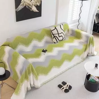 Высококачественный чехол для дивана с защитой от царапин и кошачьих царапин, с пеной, противоскользящий, всесезонный, универсальный плед 180x130cm коричневый