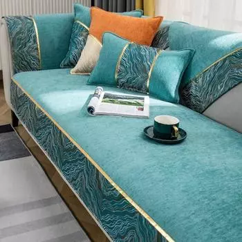 Высококачественный чехол для дивана, синельный Нескользящий чехол для дивана для гостиной, современный универсальный чехол для четырех сезонов, плед на диване 70x70cm 1pcs