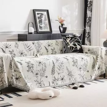 Высококачественный чехол для дивана в американском стиле, тканевый чехол для дивана, подушка для четырех сезонов, универсальный синель, полностью покрытый плюшевым чехлом, одеяло 180*130cm
