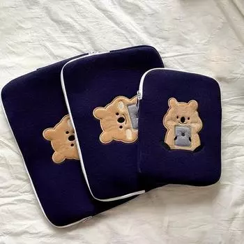 Высококачественный чехол для ноутбука Противоударный Очаровательный Пыленепроницаемый 15Inch темно-синий