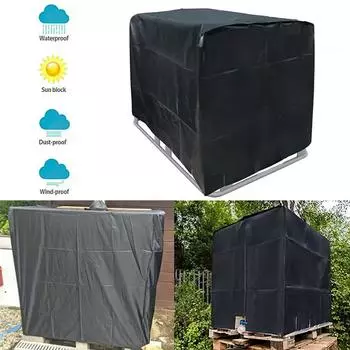 Высококачественный чехол для резервуара для воды IBC объемом 1000 л, ткань Оксфорд, водонепроницаемый, устойчивый к УФ-излучению, пыли, ветру, дождю и солнцу, садовые инструменты для улицы синий