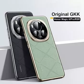 Высококачественный чехол для телефона из искусственной кожи для Honor Magic 6 RSR Porsche Case Magic 6 Pro, жесткий чехол из поликарбоната, бампер, защитный чехол для камеры, ультратонкий Magic 6 чёрный