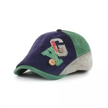 Высококачественный детский берет, кепка газетчика для мальчиков, восьмиугольные шапки для девочек, мужские и женские шапки маленького размера, плющ, 52-56 см 54cm head 52-56cm