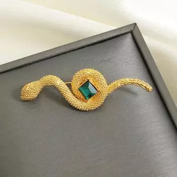 Высококачественный дизайн, маленькая брошь в виде змеи, женская простота, модная и изысканная индивидуальность, элегантная брошь-жакет, брошь для кардигана
