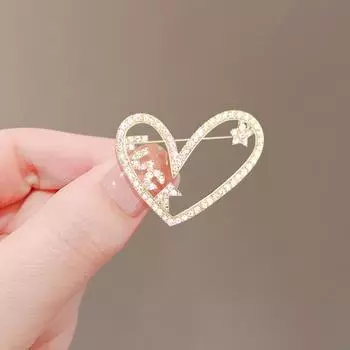 Высококачественный дизайн Sense Luck Love Anti-Light брошь пряжка женская нишевая простая корсаж фиксированная одежда рубашка булавка