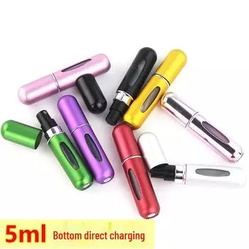 Высококачественный дорожный наполнитель для флаконов духов, позволяющий легко наполнять их прямо на ходу. серебряный