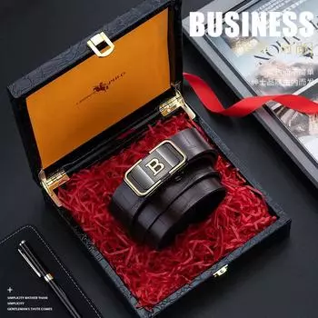 Высококачественный доступный роскошный кожаный ремень с узором из крокодиловой кожи, деловой повседневный универсальный модный мужской ремень, ремень из коровьей кожи 110cm