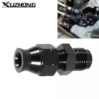 Высококачественный фитинг топливной трубки AN6 Hardline с наружной резьбой и адаптером для соединителя 5/16 или 3/8 , топливная система из алюминиевого сплава, черный цвет