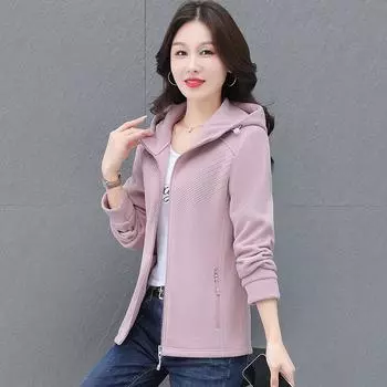 Высококачественный флисовый свитер, куртка женская осенне-зимняя короткая повседневная куртка на молнии из флиса с теплым верхом XXXXL чёрный