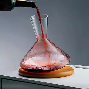 Высококачественный хрустальный стеклянный графин, подарочный вращающийся на 360 градусов стакан, 1500 мл, сепаратор для вина, шампанского, виски, вина, бутылка для семейного бара