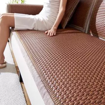 Высококачественный коврик для дивана из ротанга из полиэтилена, летняя летняя подушка, нескользящий чехол, ткань 60*60cm