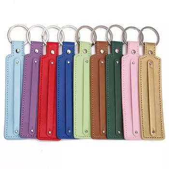 Высококачественный кожаный брелок для ключей для самостоятельного изготовления ювелирных изделий, аксессуаров серебряный