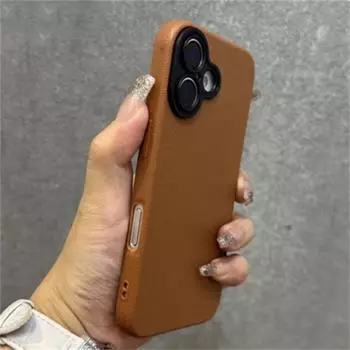 Высококачественный кожаный чехол для iPhone 16, 15, 14 Plus, 13, 12, 11 Pro Max, роскошный защитный чехол для объектива, однотонный, ударопрочный чехол iPhone 15 Plus белый