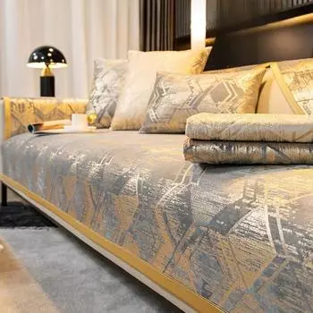 Высококачественный кожаный чехол для ключей для диванной подушки, универсальный нескользящий чехол на четыре сезона, доступный, роскошный стиль, чехол для сиденья, тканевый чехол 70*70cm