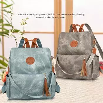 Высококачественный кожаный женский рюкзак, студенческий рюкзак, большой вместительный дорожный рюкзак, школьный для девочек, Mochilas College Sac светло-серый