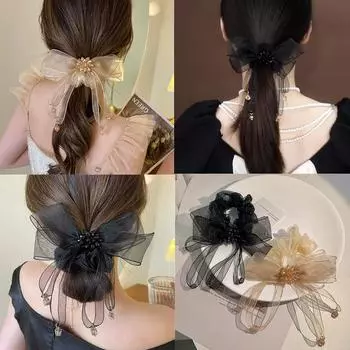 Высококачественный кристаллический бант, толстая кишка, круглая веревка для головы, супер фея, украшение на голову с кисточкой, новая веревка для хвоста