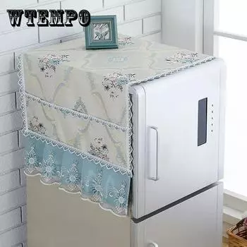 Высококачественный кружевной чехол для холодильника, пылезащитный чехол для одной двери, двух дверей, универсальный чехол для холодильника, ткань 55*140 см