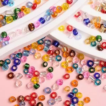 Высококачественный кулон посеребренный DIY Изготовление ювелирных изделий 4 мм 500 шт. ожерелье браслет свободные бусины ярких цветов 3 мм 1500 шт. 4mm 500pcs разноцветный