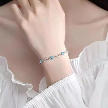 Высококачественный легкий роскошный простой регулируемый браслет из кристаллов для женщин, модная универсальная цепочка на запястье из циркония, ювелирные изделия для вечеринок, подарки белый