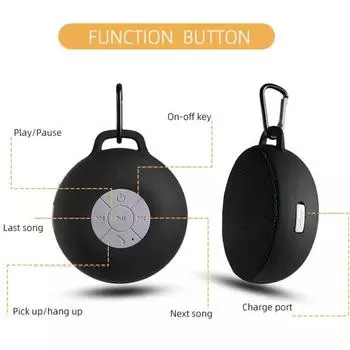 Высококачественный мини-динамик Bluetooth с большой громкостью и небольшим размером, подходящий для альпинизма, велоспорта и спорта на открытом воздухе синий