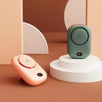 Высококачественный многоцветный регулируемый портативный подвесной вентилятор зелёный