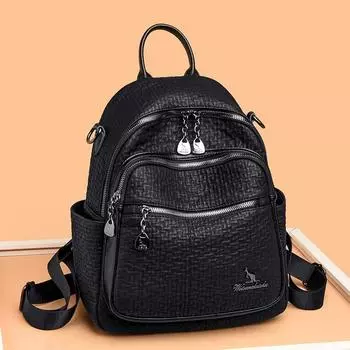 Высококачественный модный рюкзак из искусственной кожи для женщин, роскошный дорожный рюкзак большой емкости, женская школьная сумка
