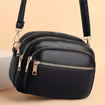 Высококачественный мягкий кожаный кошелек, модная женская сумка через плечо, многокарманная износостойкая сумка, роскошная женская сумка 23x17x11cm