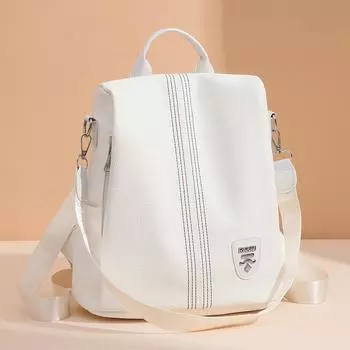 Высококачественный мягкий кожаный рюкзак с защитой от кражи для женщин, новый простой и легкий рюкзак большой вместимости для поездок на работу, повседневная школьная сумка для студентов