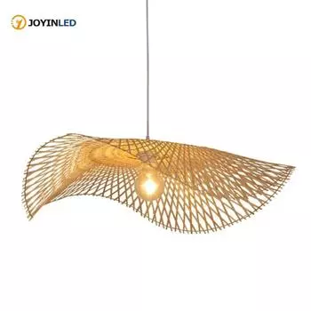 Высококачественный новейший абажур из бамбука, подвесная лампа ручной работы, бамбуковый подвесной светильник, светодиодный светильник 3000K