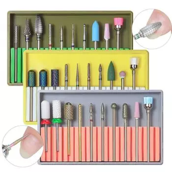 Высококачественный новый инструмент для полировки ногтей, сплав вольфрамовой стали, керамическая насадка для полировки ногтей, набор инструментов для полировки BH02