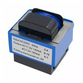 Высококачественный новый трансформатор для микроволновой печи, 220 В переменного тока на 11 В/7 В, 140 мА/180 мА, 7-контактный PT-6329A, детали для микроволновой печи