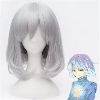 Высококачественный парик для косплея Howl Sophie Hatter, короткий серебристо-белый боб, термостойкие синтетические волосы, парики + шапочка для парика One Size