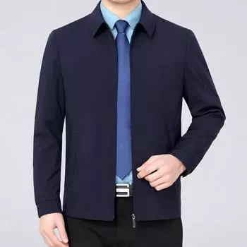 Высококачественный пиджак для мужчин среднего возраста с лацканами, весенние и осенние деловые пиджаки из тонкого шелка тутового цвета для государственных служащих среднего и пожилого возраста. 165