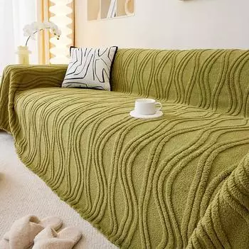 Высококачественный плюшевый чехол для дивана Matcha, полотенце для дивана, осеннее и зимнее полностью покрытое одеяло для дивана 180*130cm
