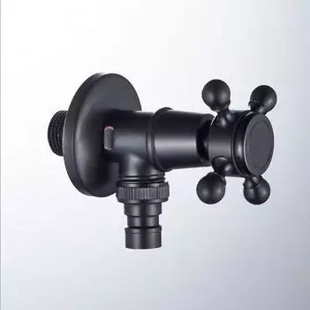 Высококачественный полностью латунный черный масляный матовый и антикварный смеситель для стиральной машины, угловой смеситель для ванной комнаты, садовый смеситель для улицы